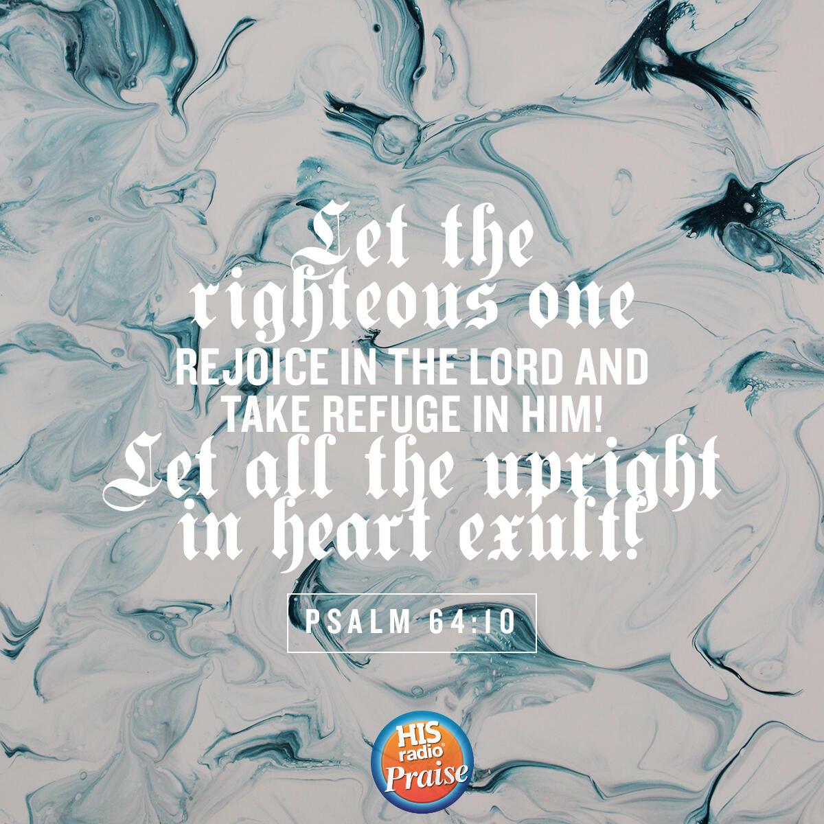 Psalm 64:10 - Verse of the Day