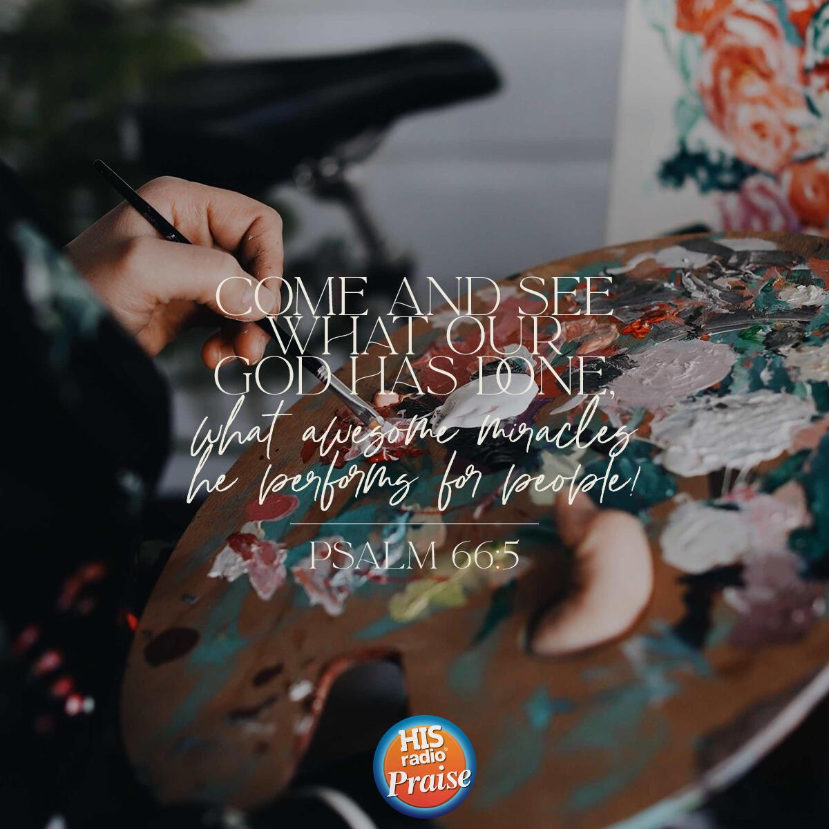 Psalm 66:5 - Verse of the Day