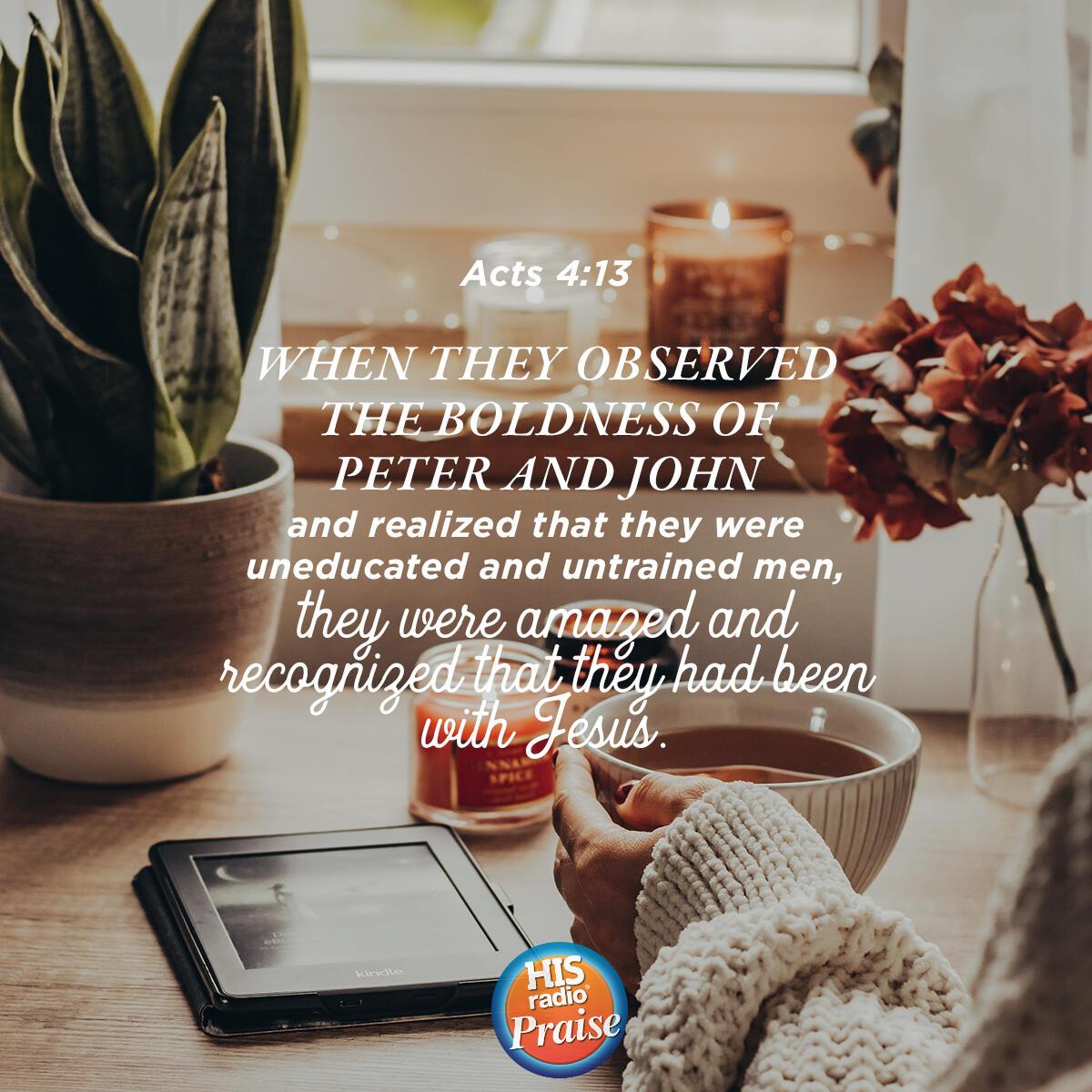 Acts 4:13 - Verse of the Day