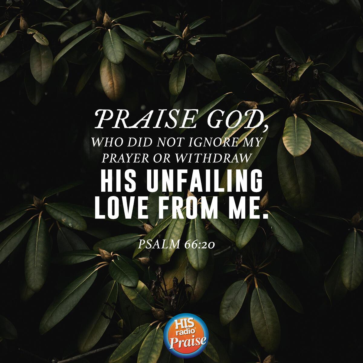 Psalm 66:20 - Verse of the Day