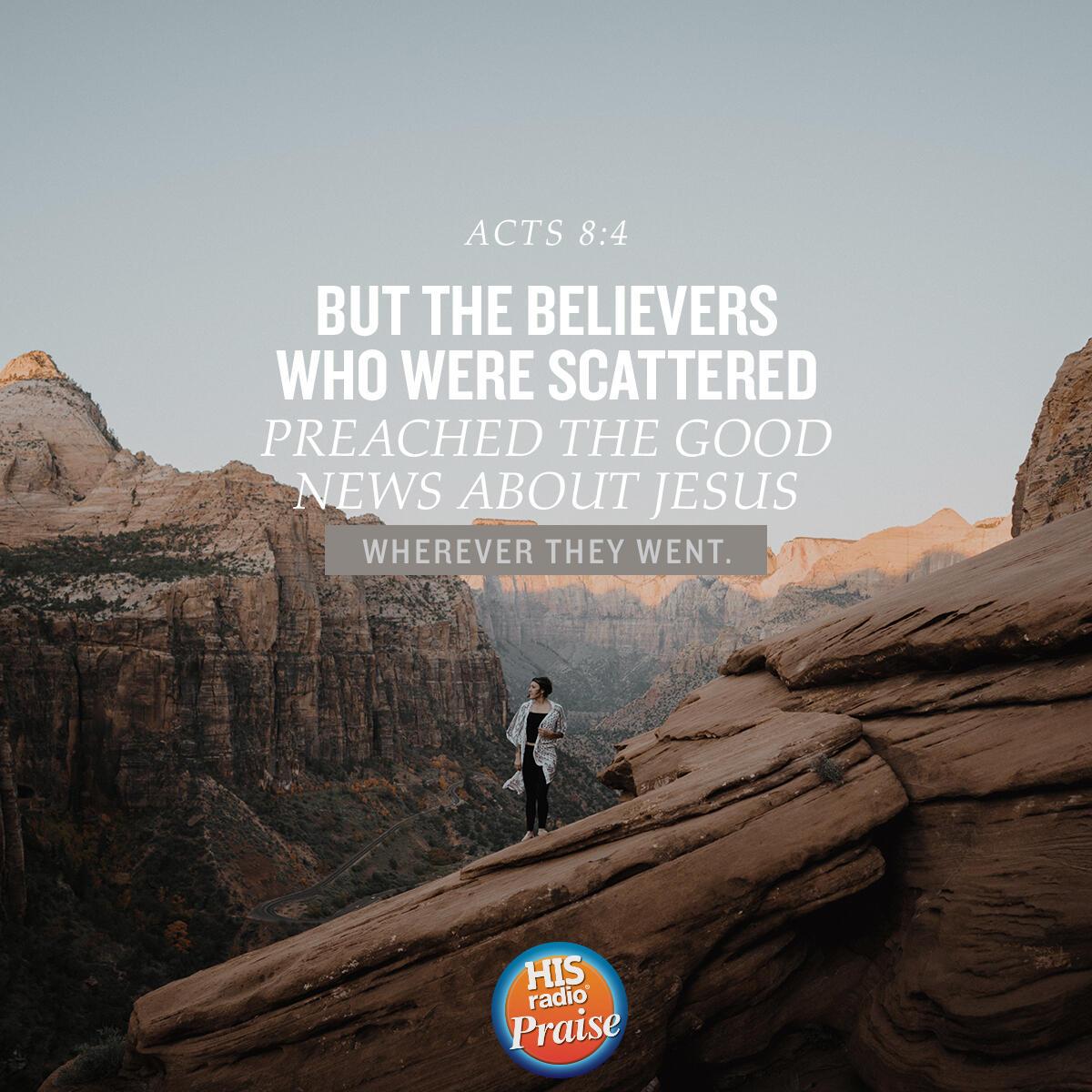 Acts 8:4 - Verse of the Day