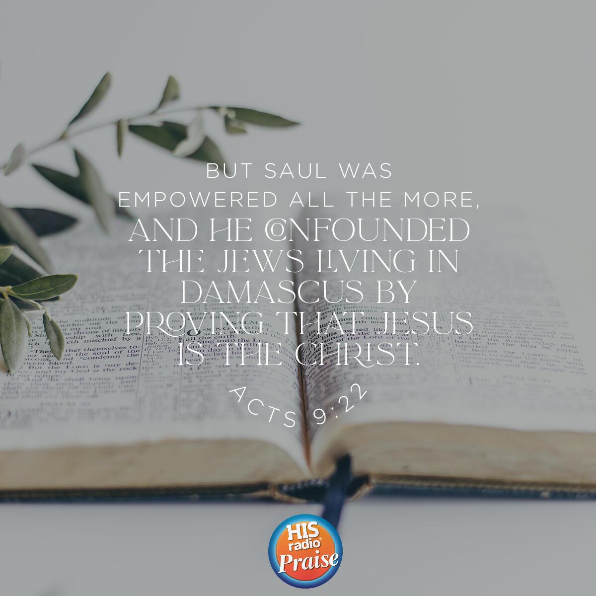 Acts 9:22 - Verse of the Day