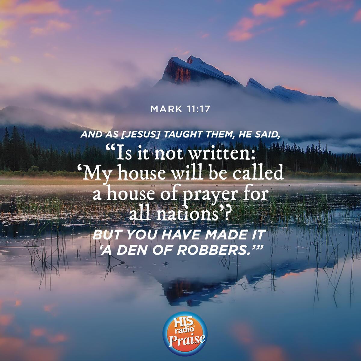 Mark 11:17 - Verse of the Day