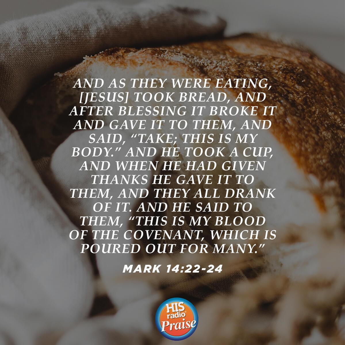 Mark 14:22-24 - Verse of the Day