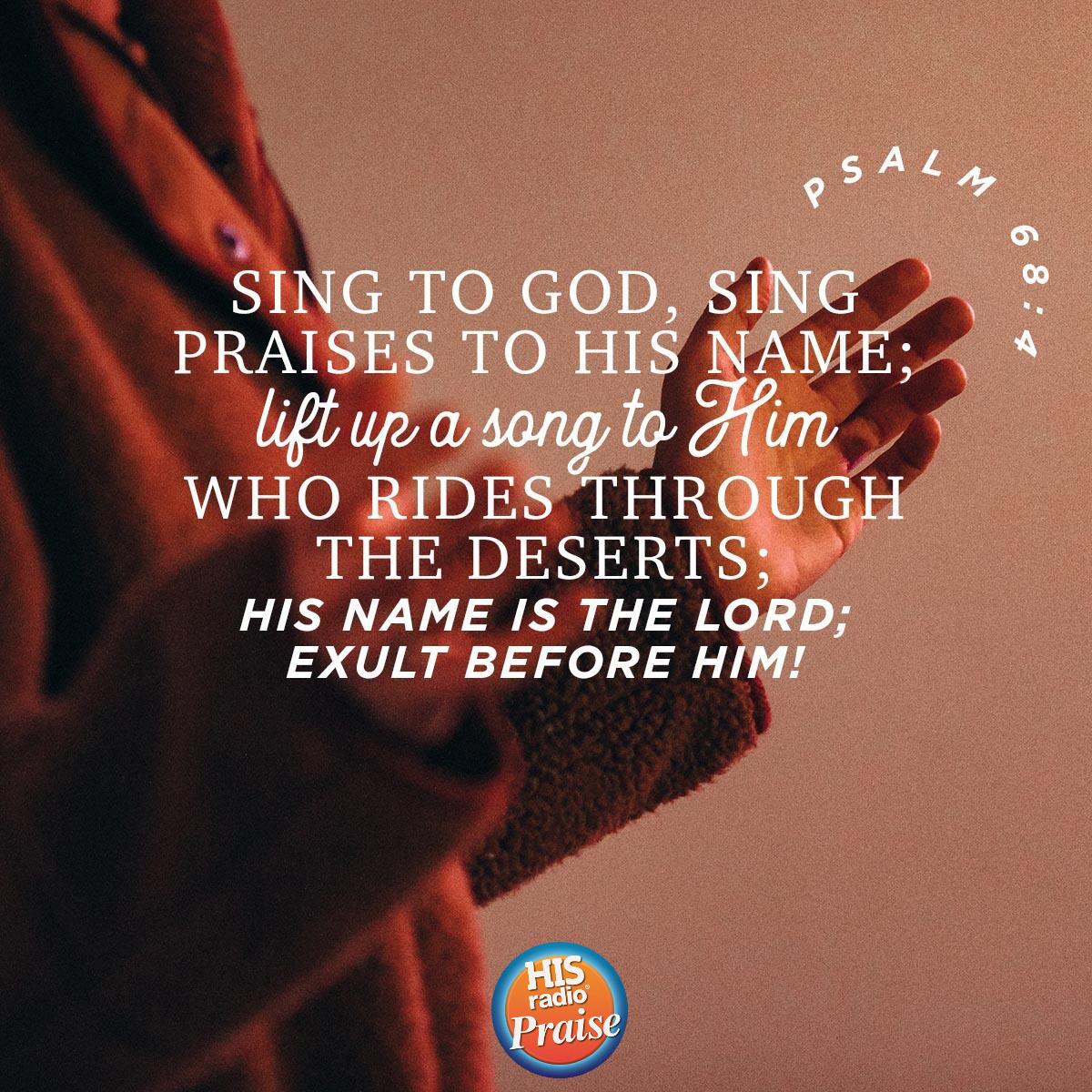 Psalm 68:4 - Verse of the Day