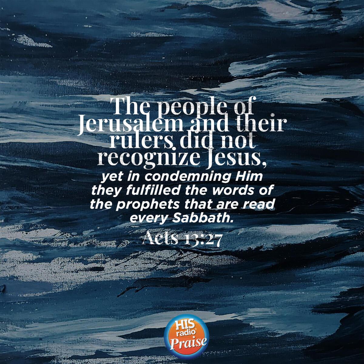 Acts 13:27 - Verse of the Day