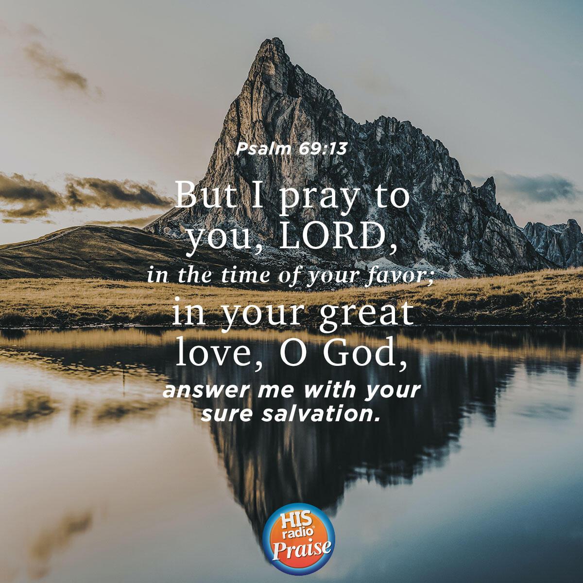Psalm 69:13 - Verse of the Day