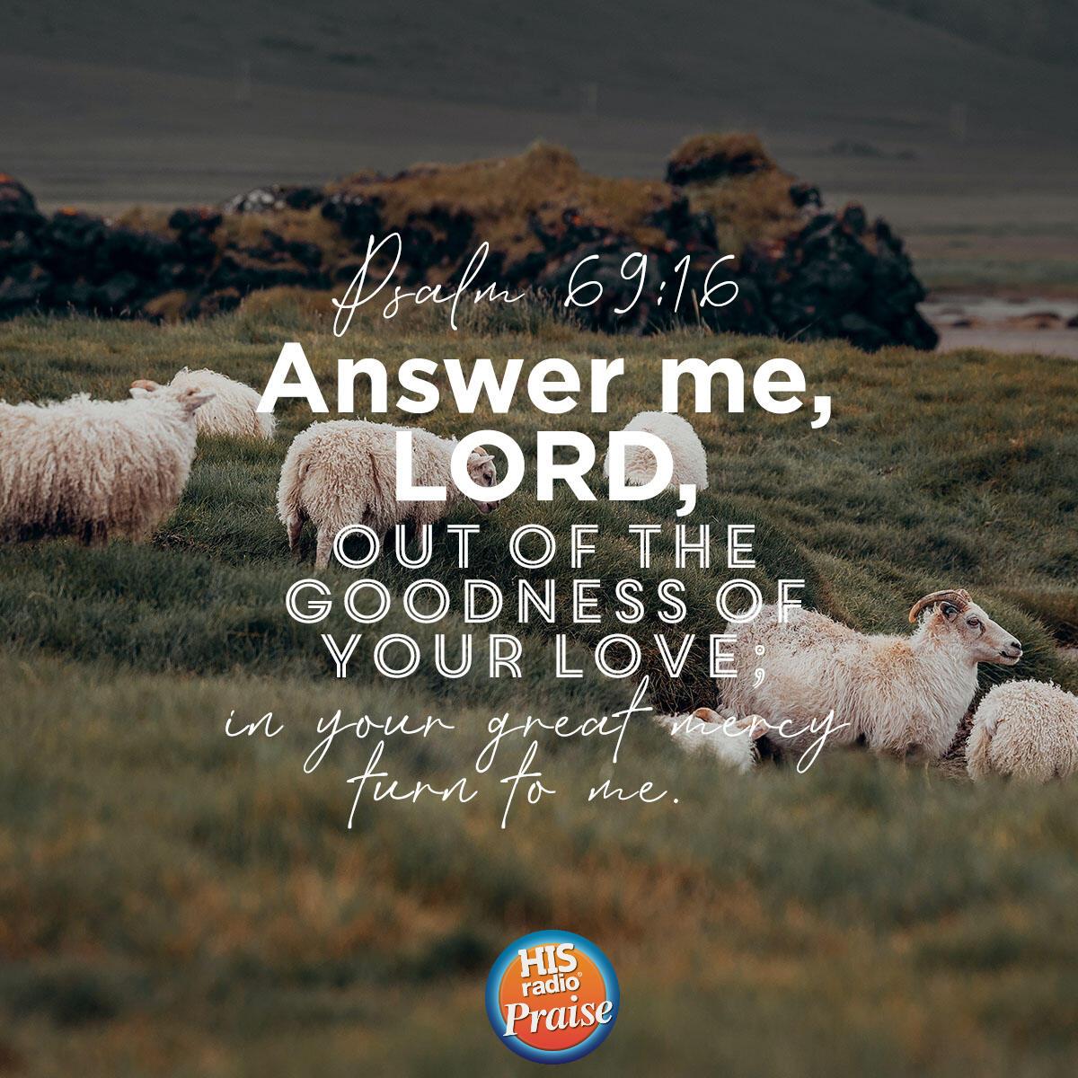 Psalm 69:16 - Verse of the Day