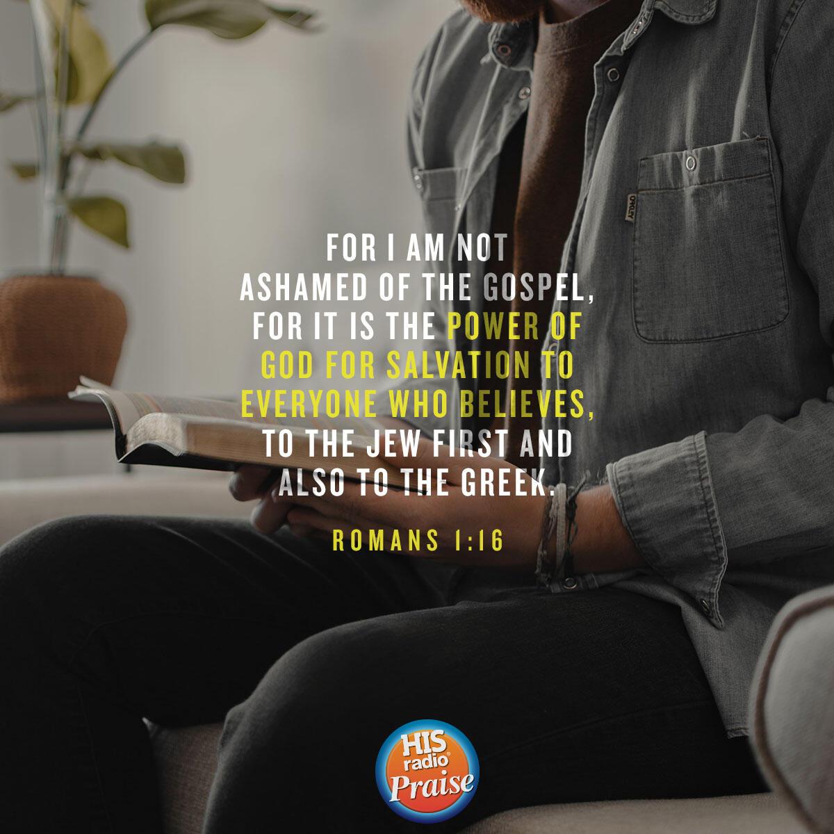 Romans 1:16 - Verse of the Day