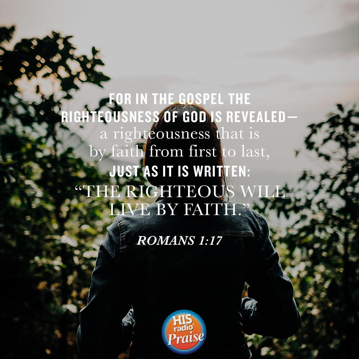 Romans 1:17 - Verse of the Day