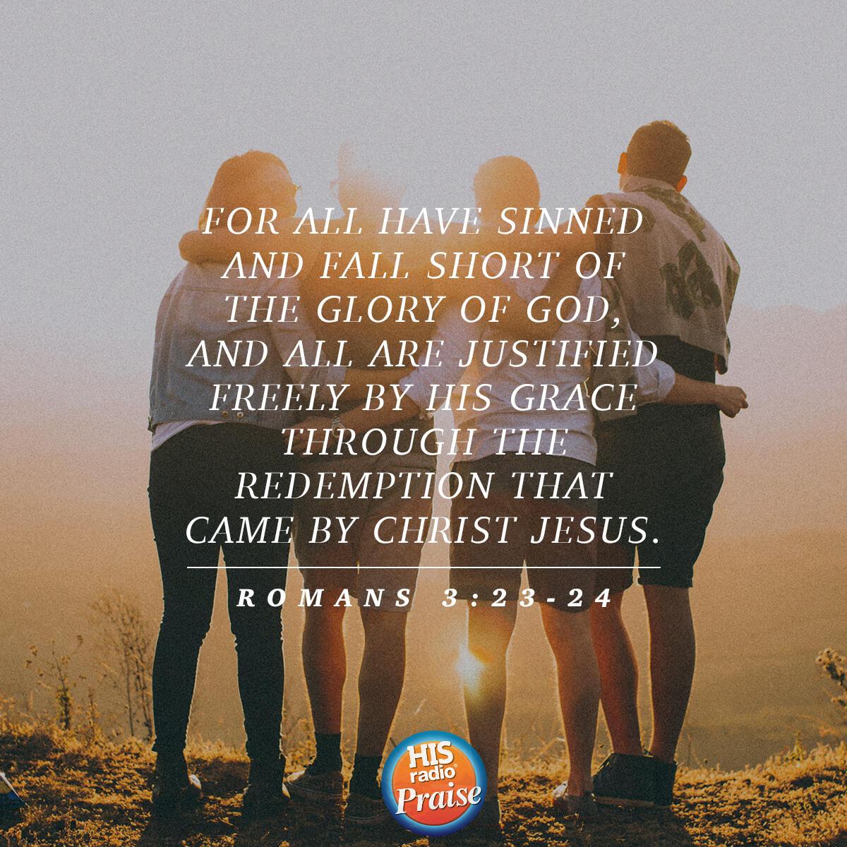 Romans 3:23-24 - Verse of the Day