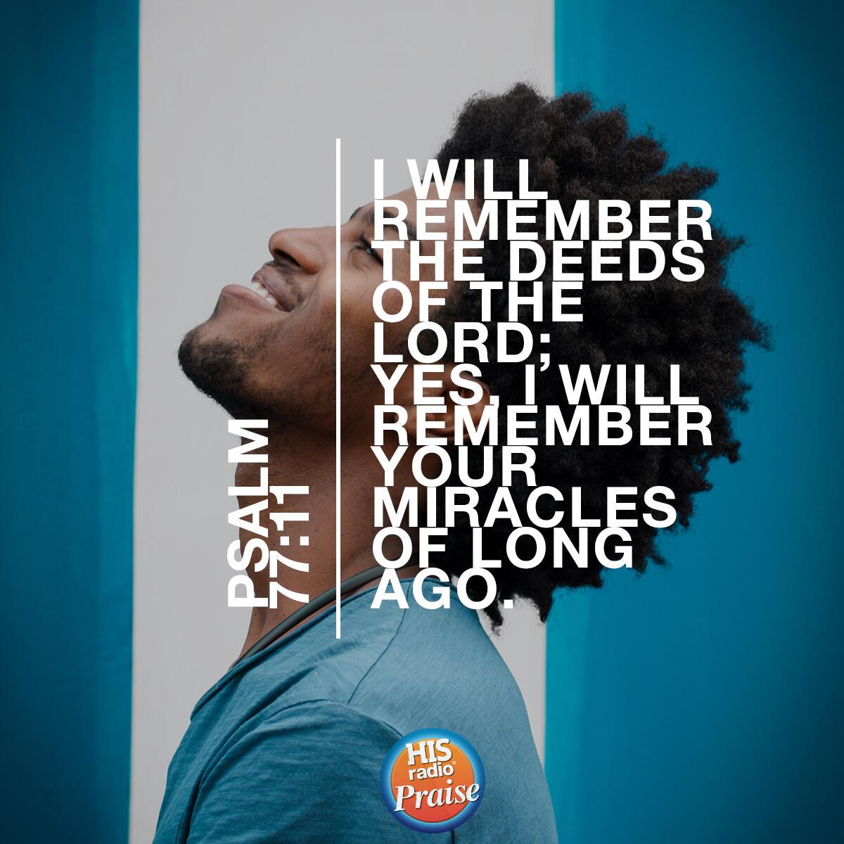 Psalm 77:11 - Verse of the Day