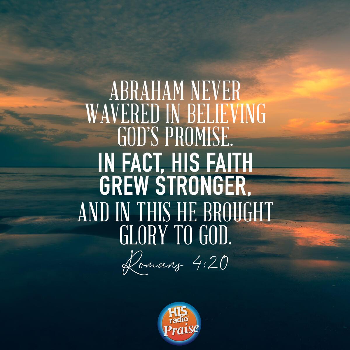 Romans 4:20 - Verse of the Day