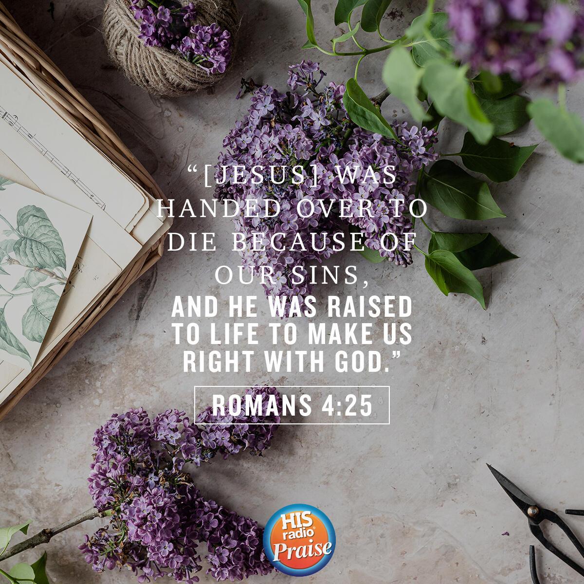 Romans 4:25 - Verse of the Day