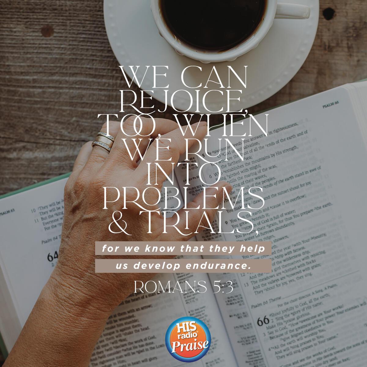 Romans 5:3 - Verse of the Day