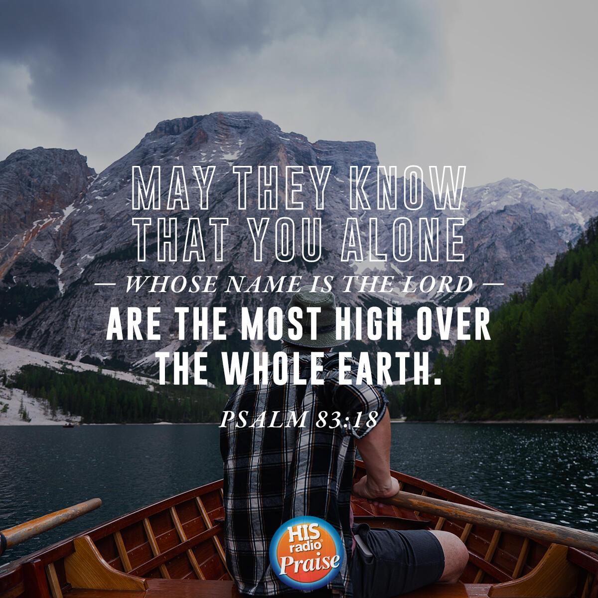 Psalm 83:18 - Verse of the Day