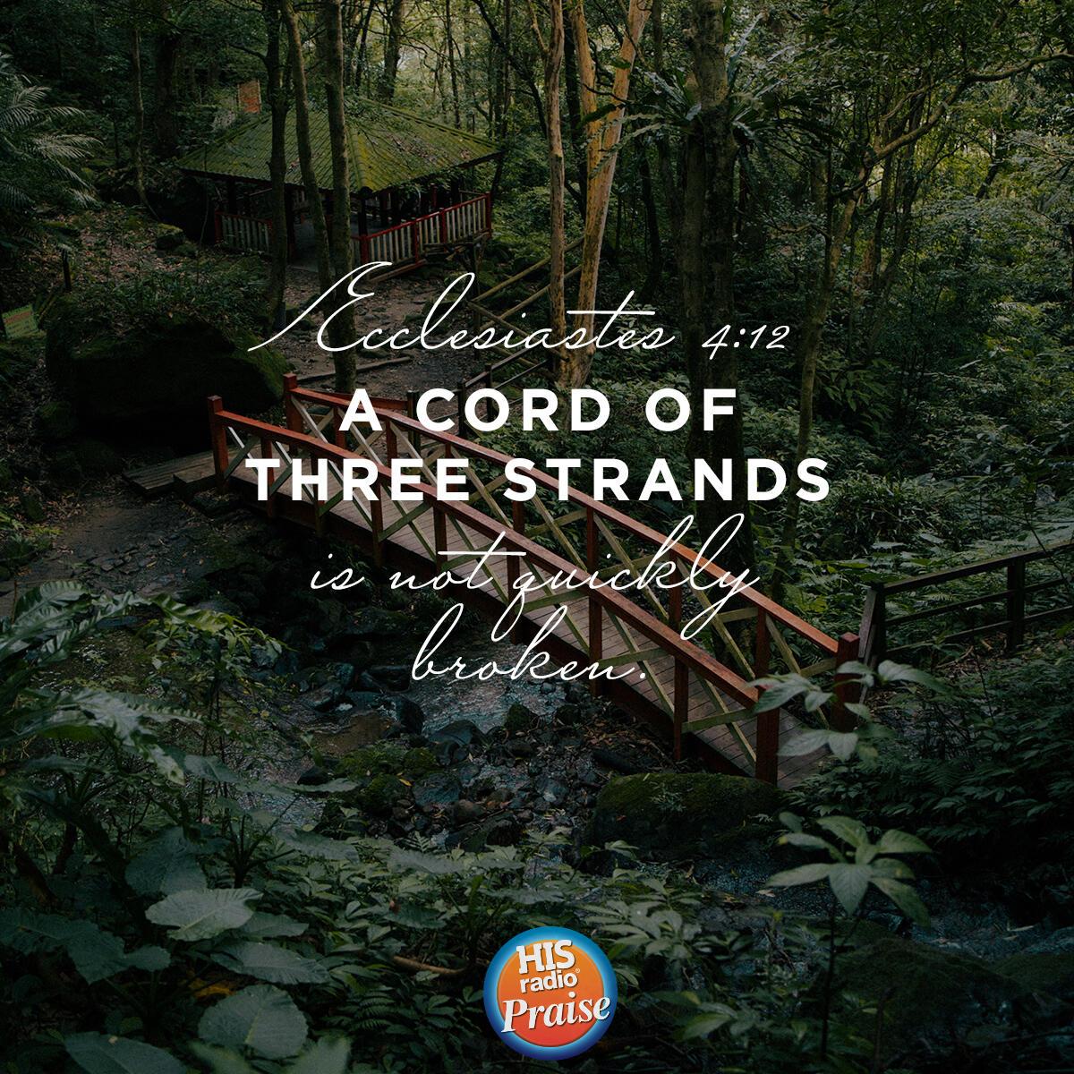 Ecclesiastes 4:12 - Verse of the Day
