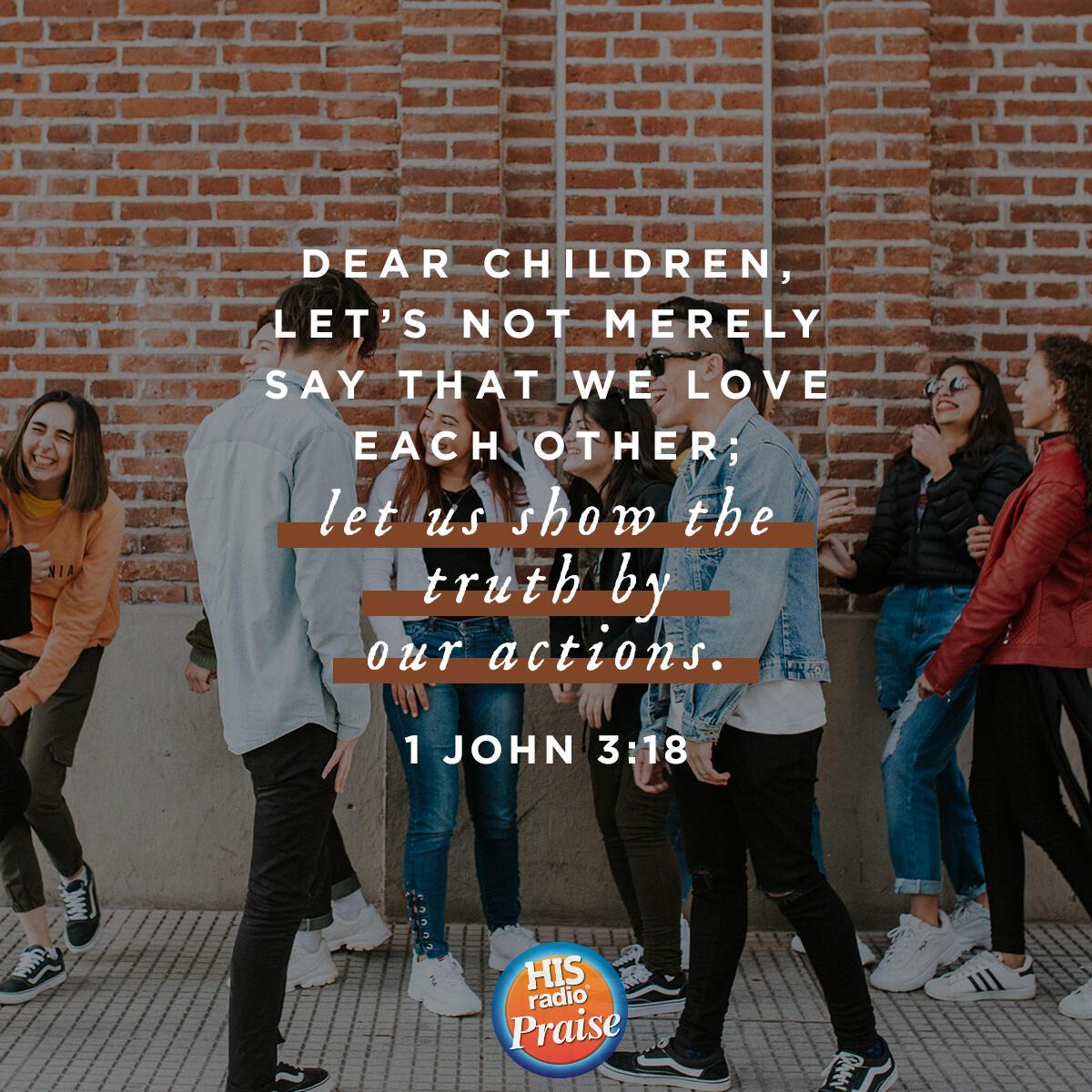 1 John 3:18 - Verse of the Day