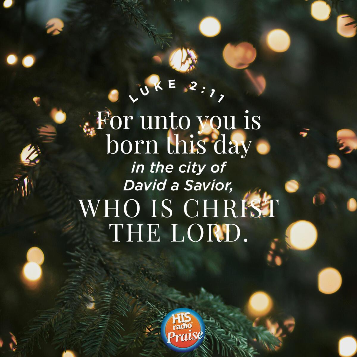 Luke 2:11 - Verse of the Day