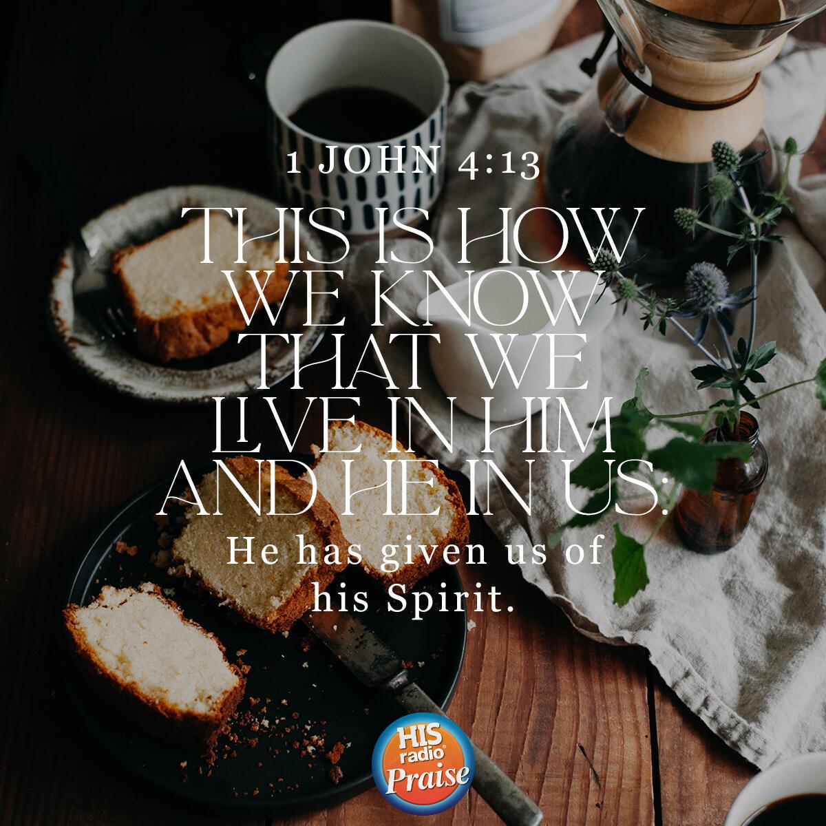 1 John 4:13 - Verse of the Day