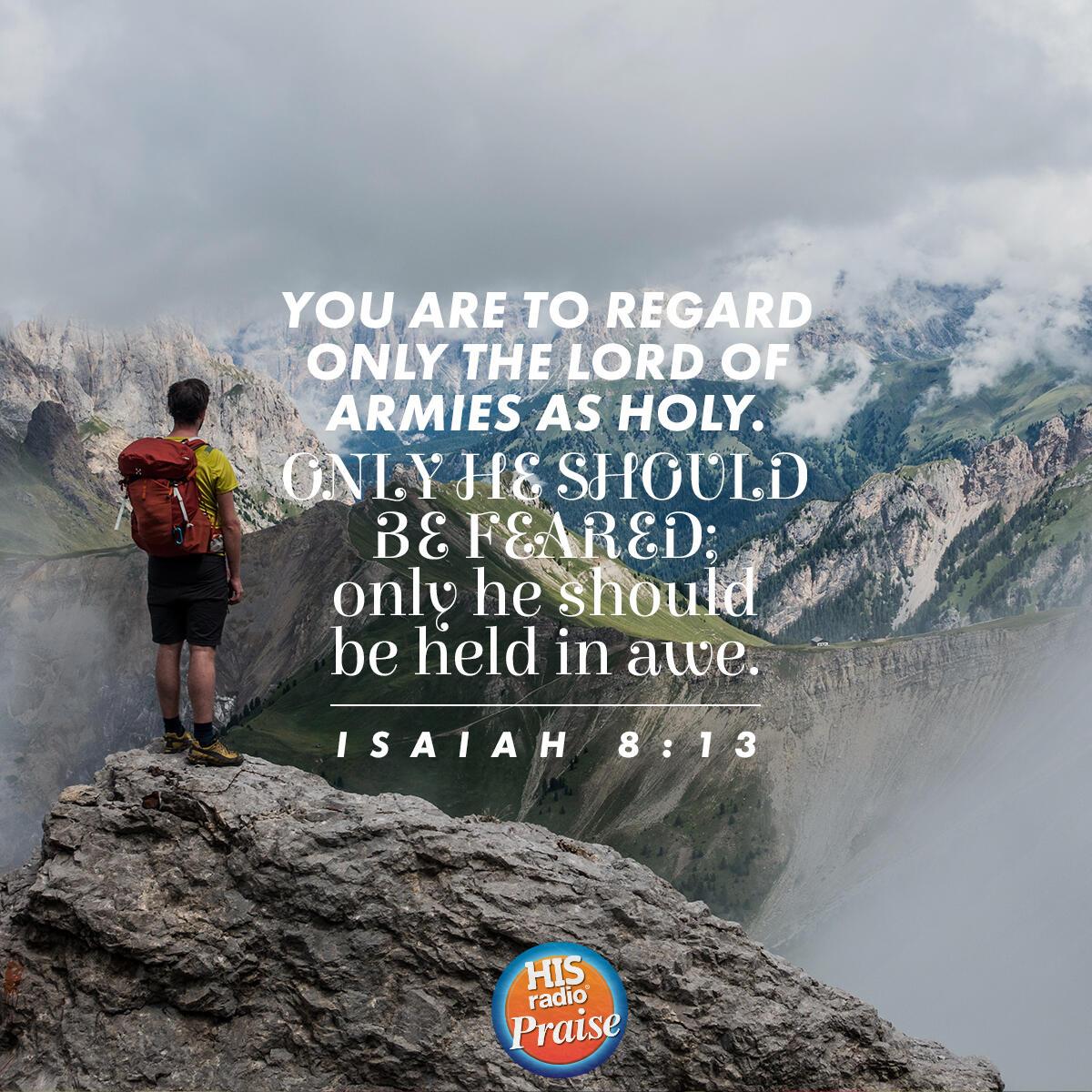 Isaiah 8:13 - Verse of the Day