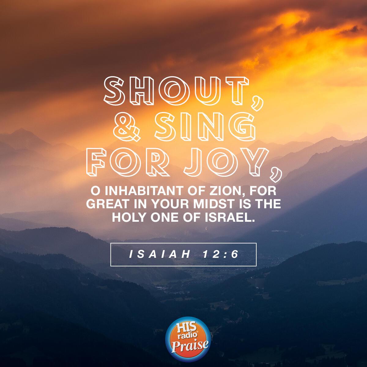 Isaiah 12:6 - Verse of the Day