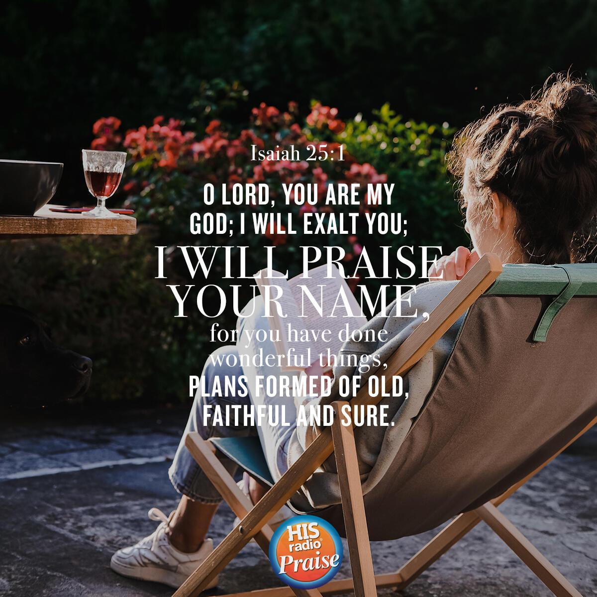 Isaiah 25:1 - Verse of the Day