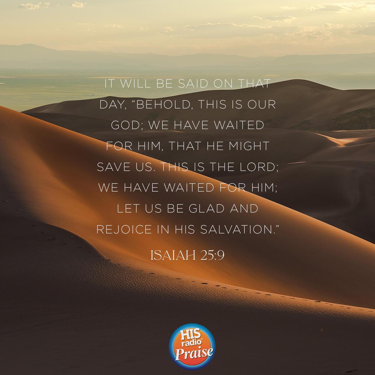 Isaiah 25:9 - Verse of the Day