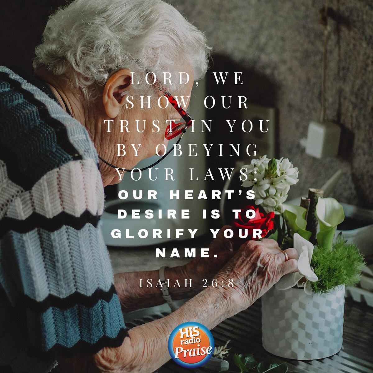Isaiah 26:8 - Verse of the Day