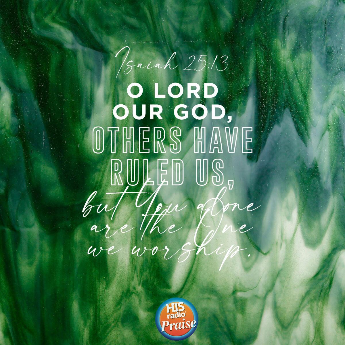 Isaiah 25:13 - Verse of the Day
