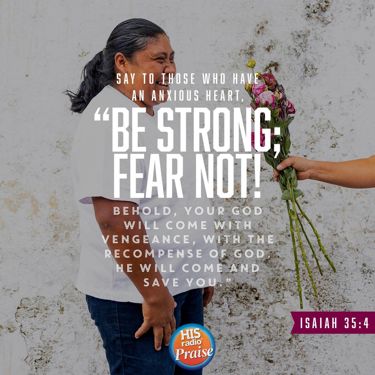 Isaiah 35:4 - Verse of the Day