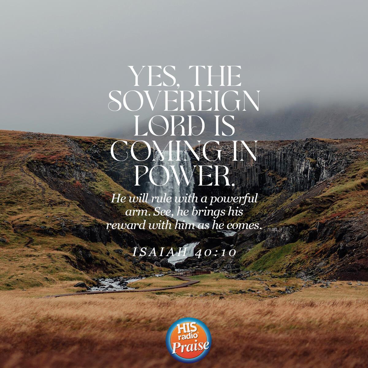 Isaiah 40:10 - Verse of the Day