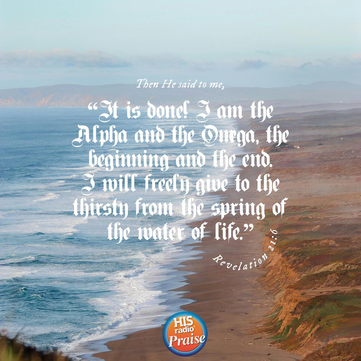 Revelations 21:6 - Verse of the Day