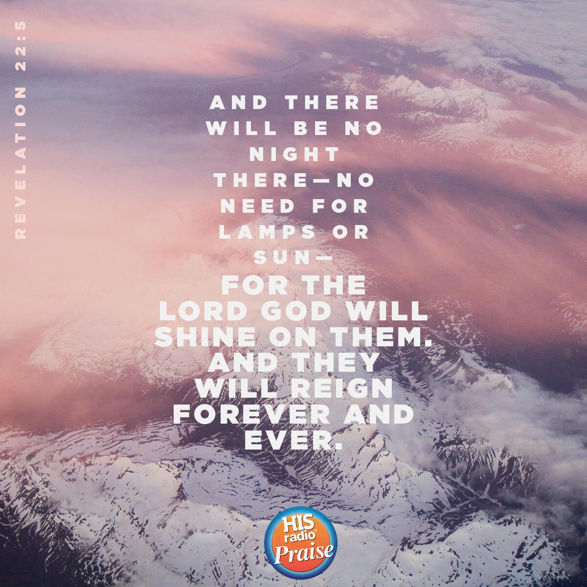 Revelation 22:5 - Verse of the Day