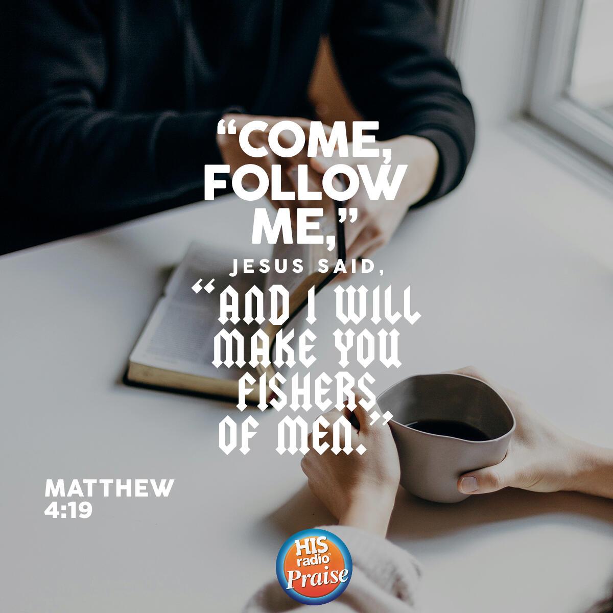 Matthew 4:19 - Verse of the Day