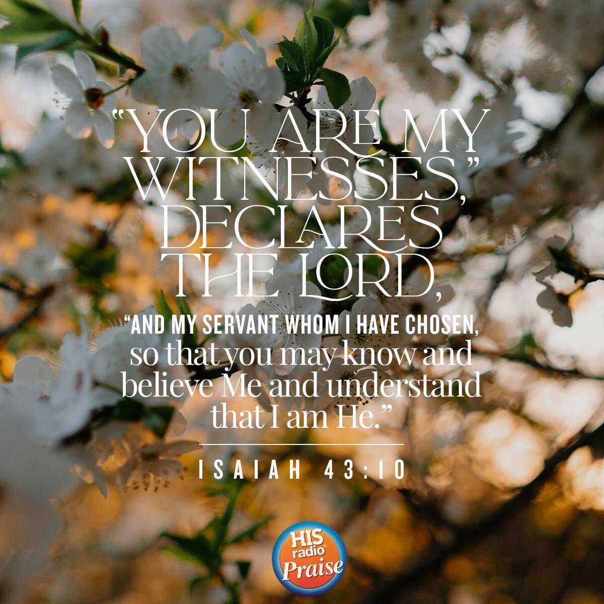 Isaiah 43:10 - Verse of the Day