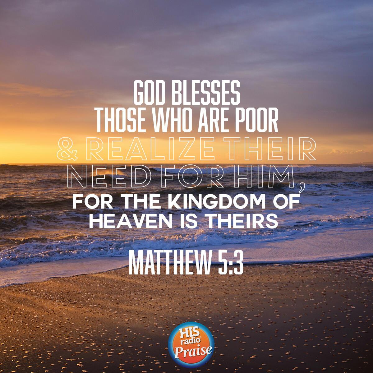 Matthew 5:3 - Verse of the Day