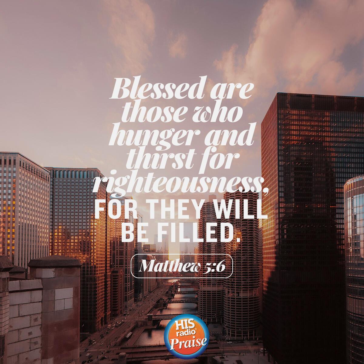 Matthew 5:6 - Verse of the Day