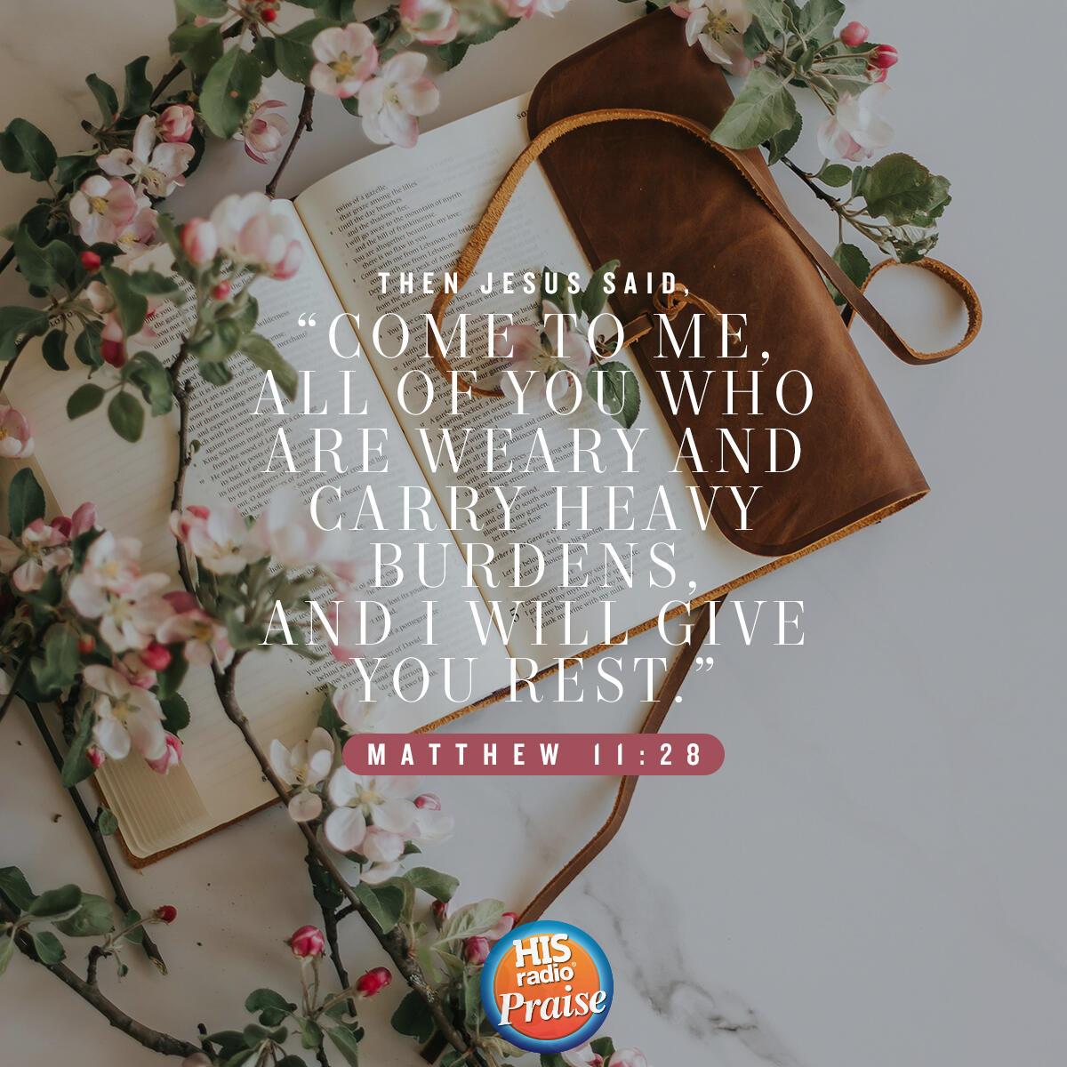 Matthew 11:28 - Verse of the Day