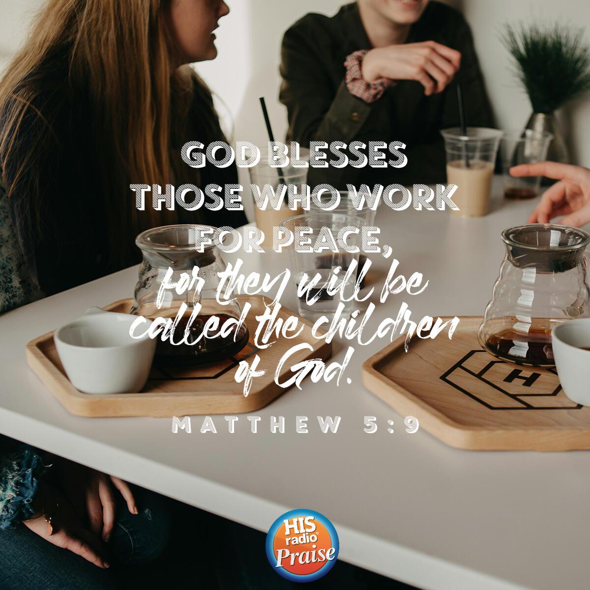 Matthew 5:9 - Verse of the Day