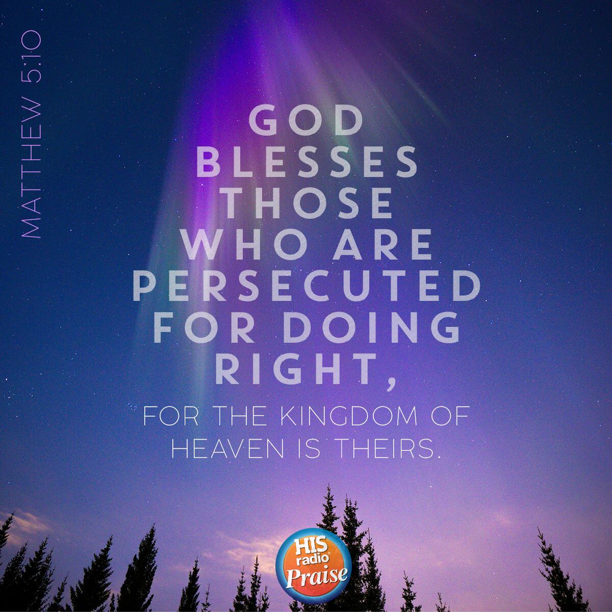 Matthew 5:10 - Verse of the Day