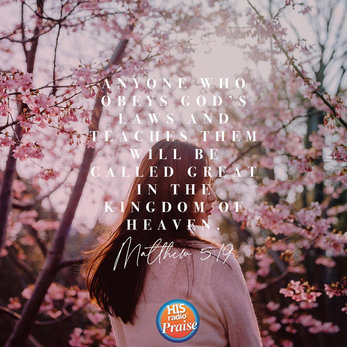 Matthew 5:19 - Verse of the Day