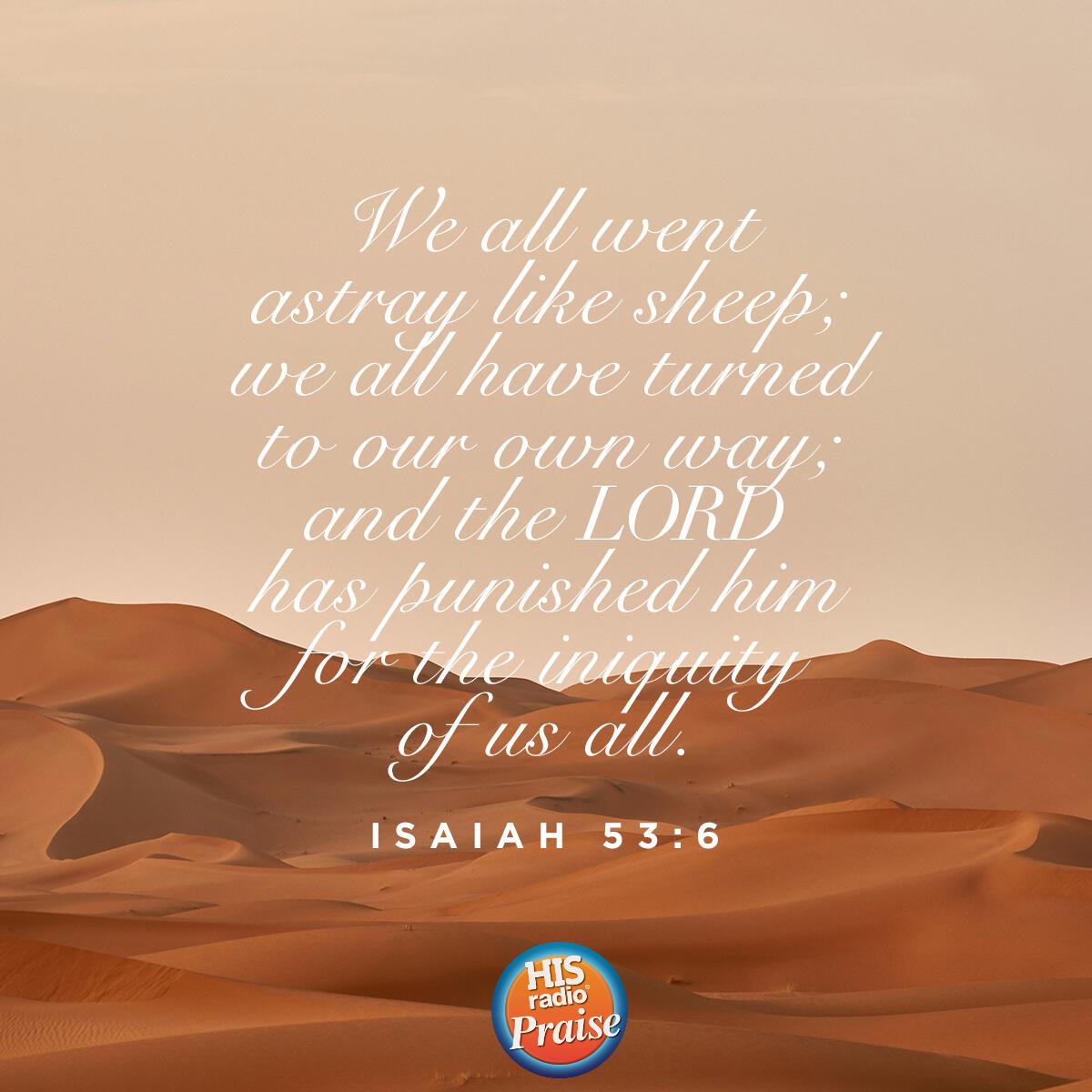 Isaiah 53:6 - Verse of the Day