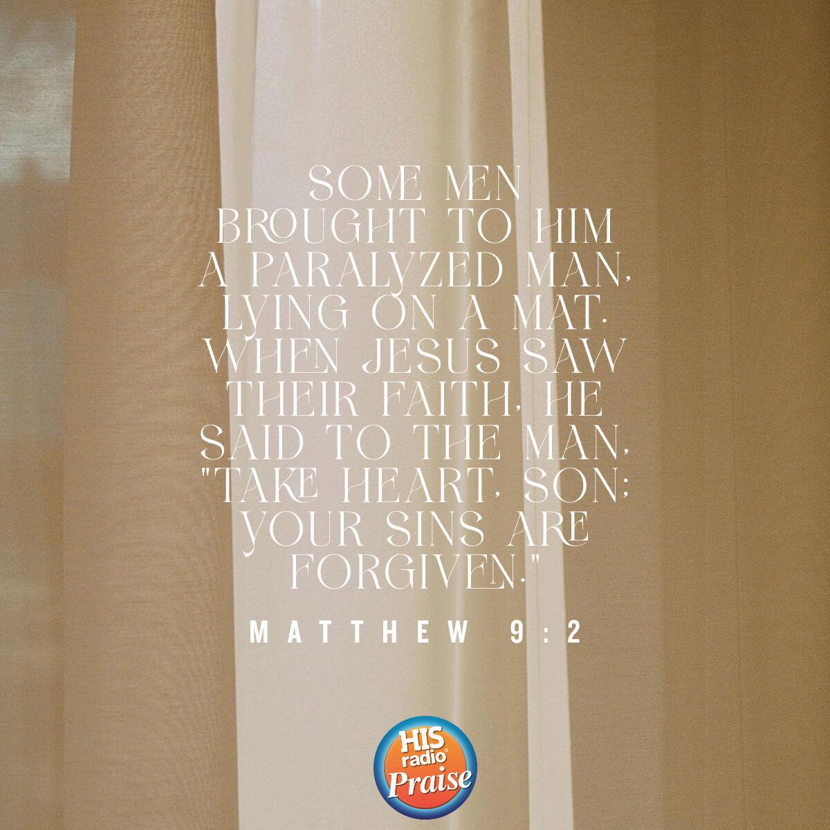 Matthew 9:2 - Verse of the Day