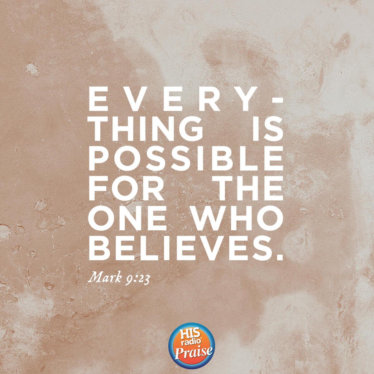 Mark 9:23 - Verse of the Day