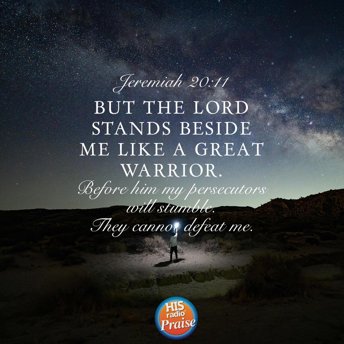 Jeremiah 20:11 - Verse of the Day