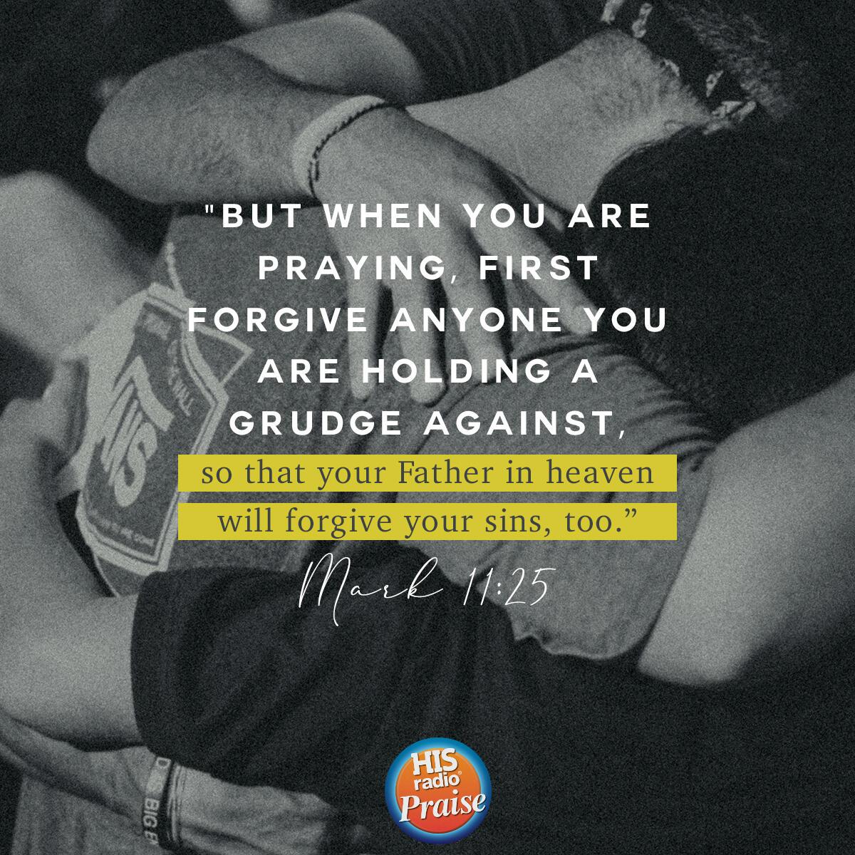 Mark 11:25 - Verse of the Day