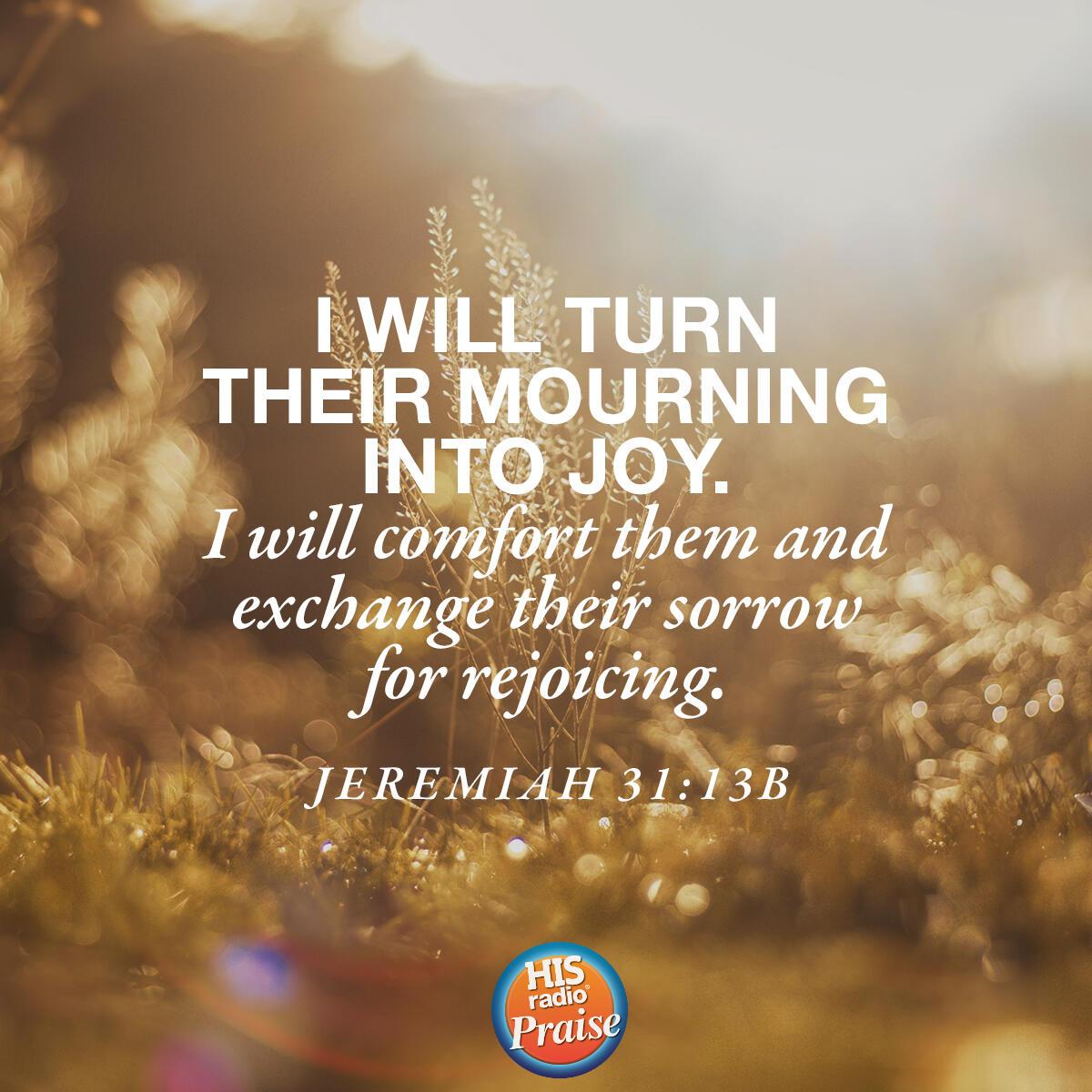 Jeremiah 31:13b - Verse of the Day