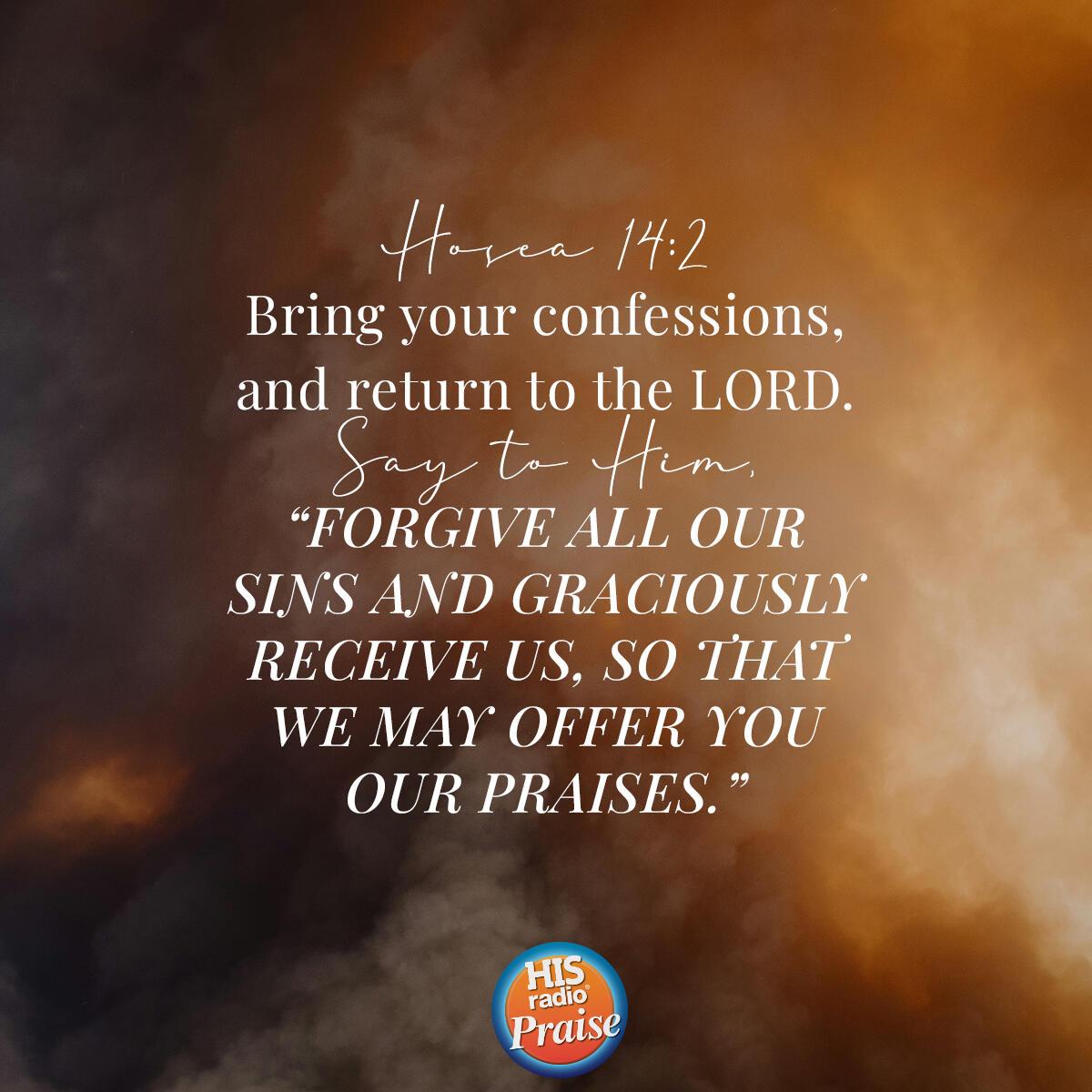 Hosea 14:2 - Verse of the Day