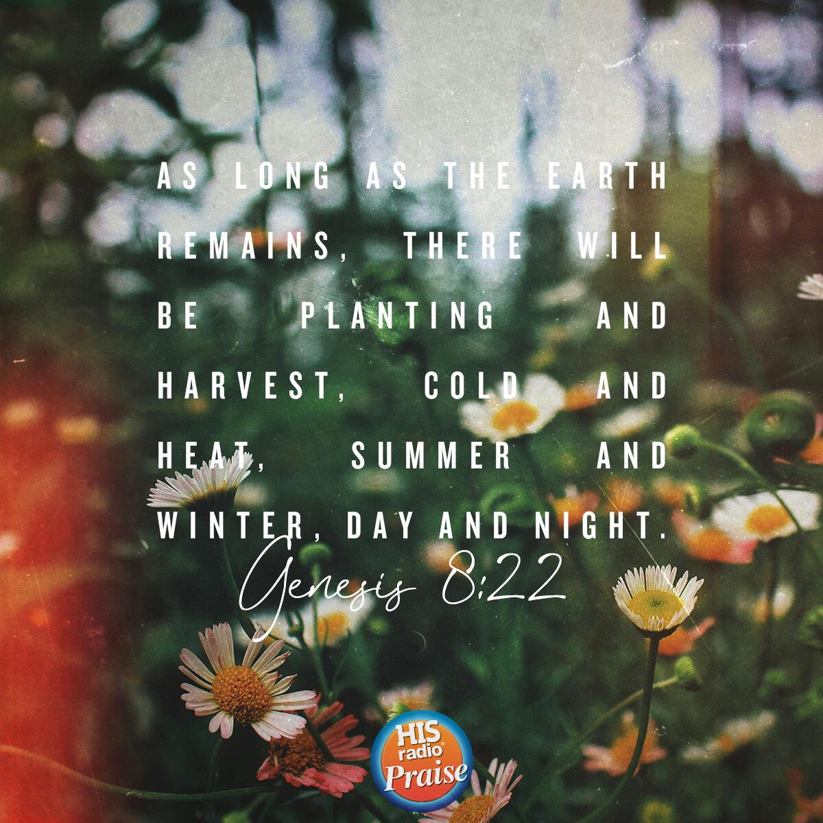 Genesis 8:22 - Verse of the Day